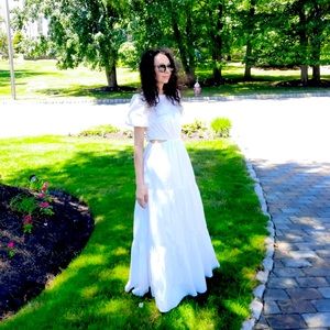 WAYF Cutout Tiered Maxi Dress